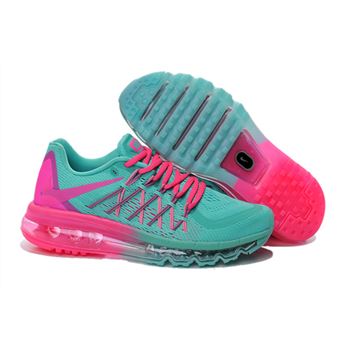 Nike Air Max 2015 Women Running Shoes Green Pink